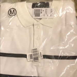 Forever 21 Stripe Polo Shirt Medium